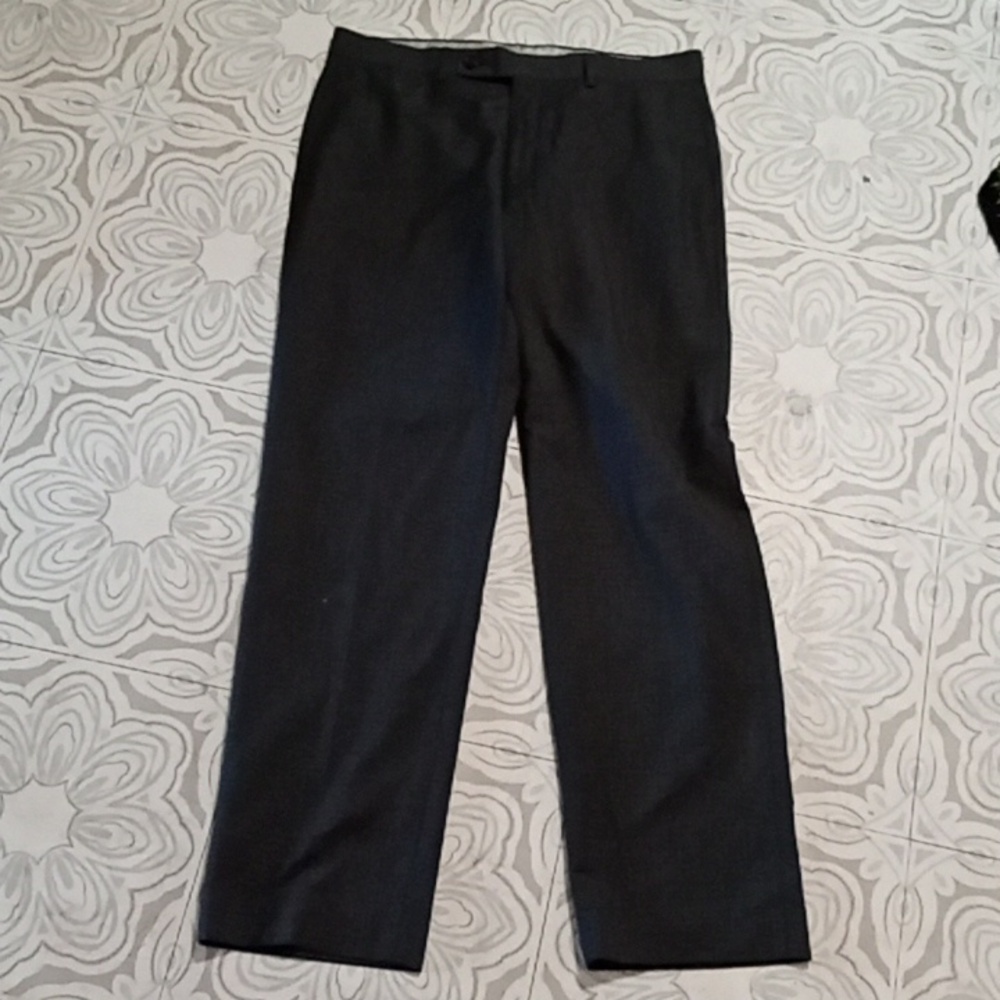 Womens Gray Slacks Pants Lauren Ralph Lauren business Career Casual Sz 32/30